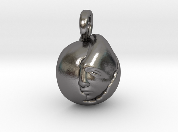 Trapped Head in Polished Nickel Steel