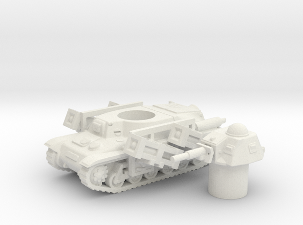 Hotchkiss tank-rockets (French) 1/100 in White Natural Versatile Plastic