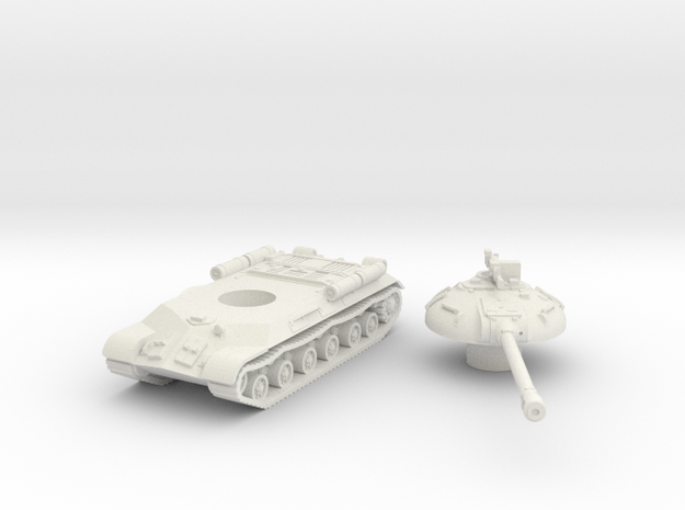 IS-3 Tank (Russian) 1/144 in White Natural Versatile Plastic
