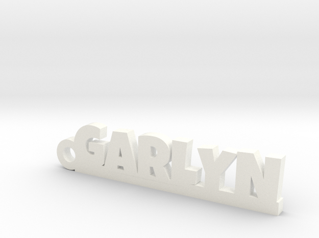 GARLYN Keychain Lucky in White Processed Versatile Plastic