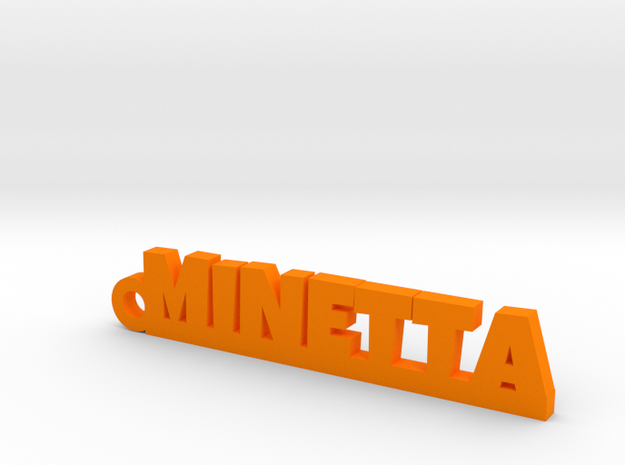 MINETTA Keychain Lucky in Orange Processed Versatile Plastic