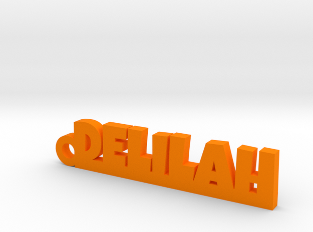 DELILAH Keychain Lucky in Orange Processed Versatile Plastic