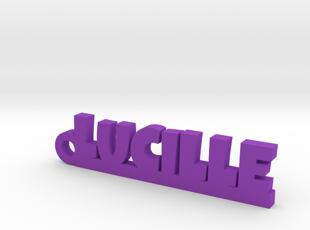 LUCILLE Keychain Lucky in Purple Processed Versatile Plastic