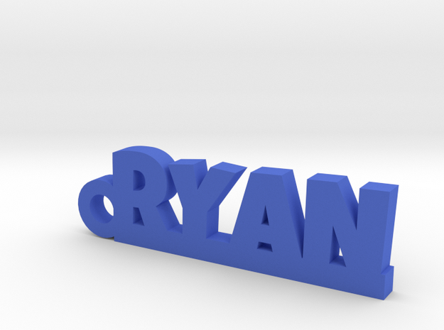 RYAN Keychain Lucky in Blue Processed Versatile Plastic