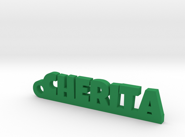 CHERITA Keychain Lucky in Green Processed Versatile Plastic