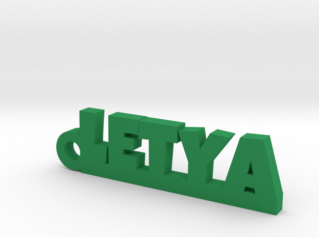 LETYA Keychain Lucky in Green Processed Versatile Plastic