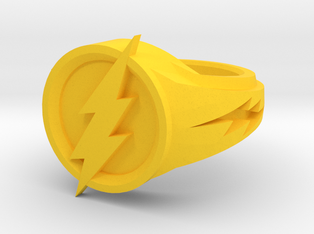 Flash Ring in Yellow Processed Versatile Plastic