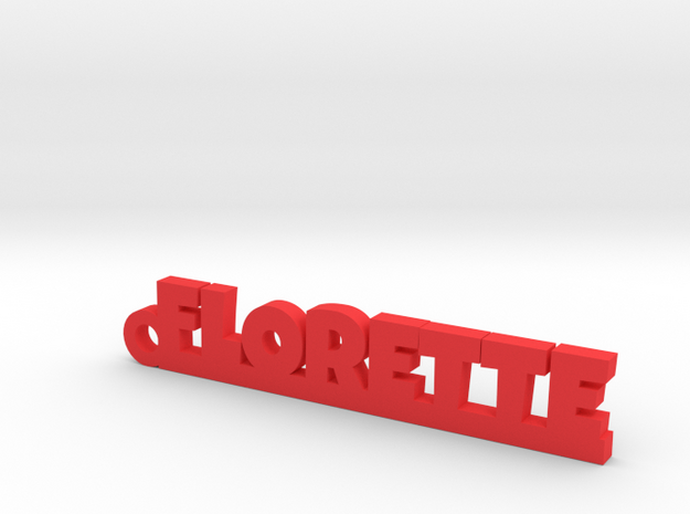 FLORETTE Keychain Lucky in Red Processed Versatile Plastic