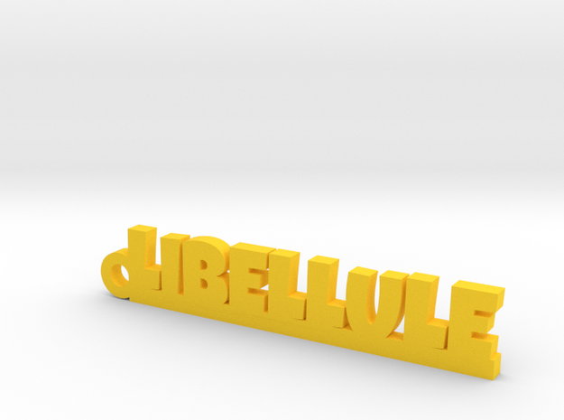 LIBELLULE Keychain Lucky in Yellow Processed Versatile Plastic
