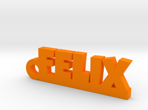 FELIX Keychain Lucky in Orange Processed Versatile Plastic