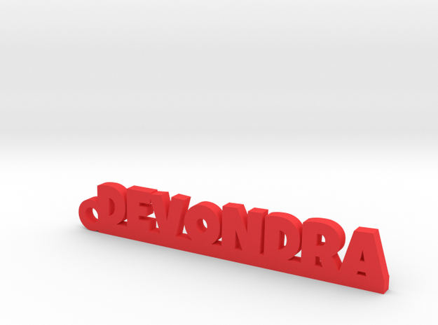 DEVONDRA Keychain Lucky in Red Processed Versatile Plastic