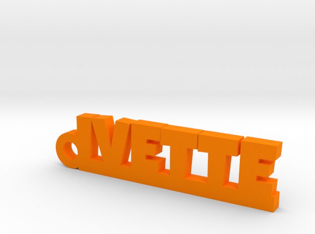 IVETTE Keychain Lucky in Orange Processed Versatile Plastic