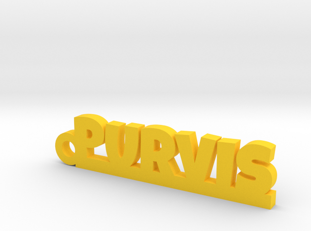 PURVIS Keychain Lucky in Yellow Processed Versatile Plastic
