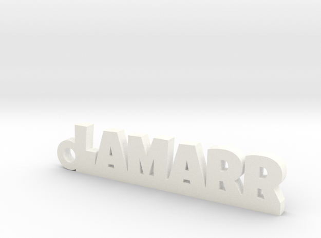 LAMARR Keychain Lucky in White Processed Versatile Plastic