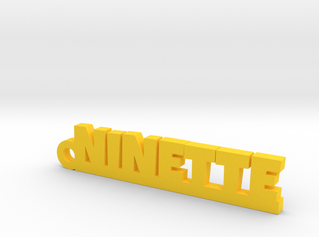 NINETTE Keychain Lucky in Yellow Processed Versatile Plastic