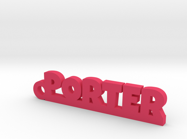 PORTER Keychain Lucky in Pink Processed Versatile Plastic