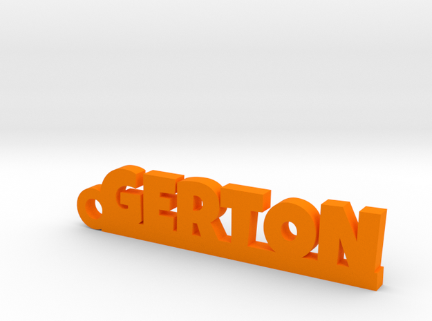 GERTON Keychain Lucky in Orange Processed Versatile Plastic