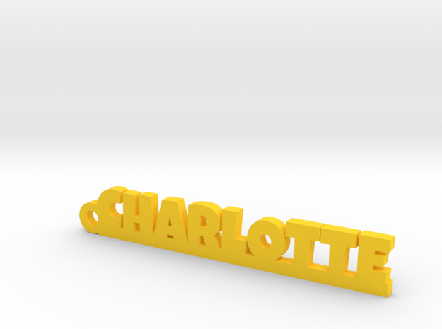 CHARLOTTE Keychain Lucky in Yellow Processed Versatile Plastic