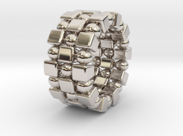 Claudette T. - Ring in Rhodium Plated Brass: 6 / 51.5