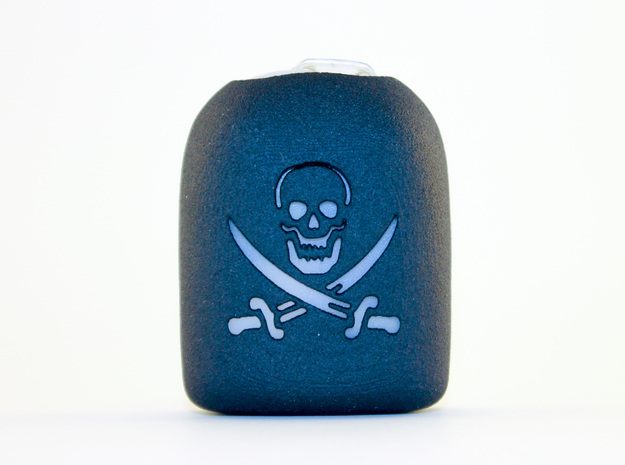 Pirate - Omnipod Pod Cover in Black Natural Versatile Plastic