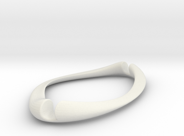 IPad Stand 160mm Bone Style in White Natural Versatile Plastic