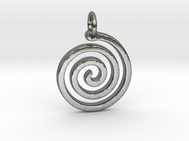 Spiral Simple in Polished Silver