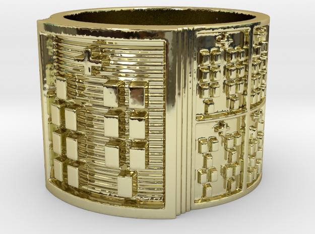 OKANABARA Ring Size 14 in 18k Gold Plated Brass
