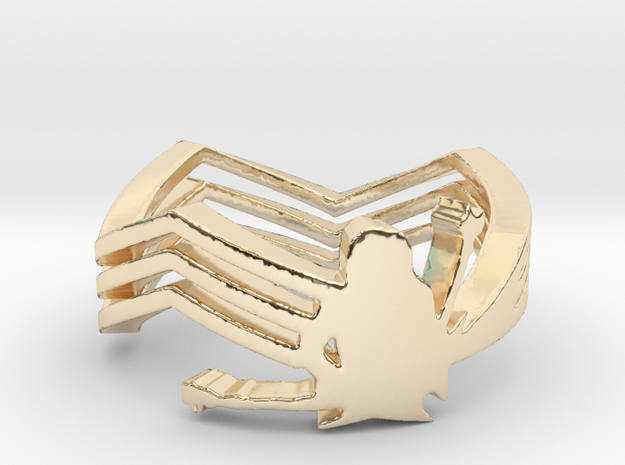 Michael Angelo Batio Ring in 14k Gold Plated Brass