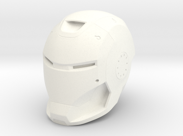 Mk 37 Ironman Hamer head 1/2 scale in White Processed Versatile Plastic