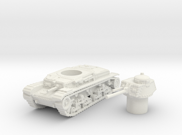Panzer 35(t) (Czechoslovakia) 1/100 in White Natural Versatile Plastic