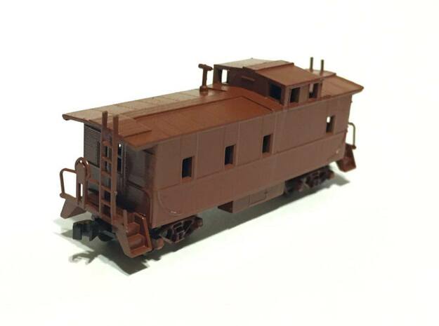 Southern Pacific C-40-3 Caboose as built N Scale in Tan Fine Detail Plastic