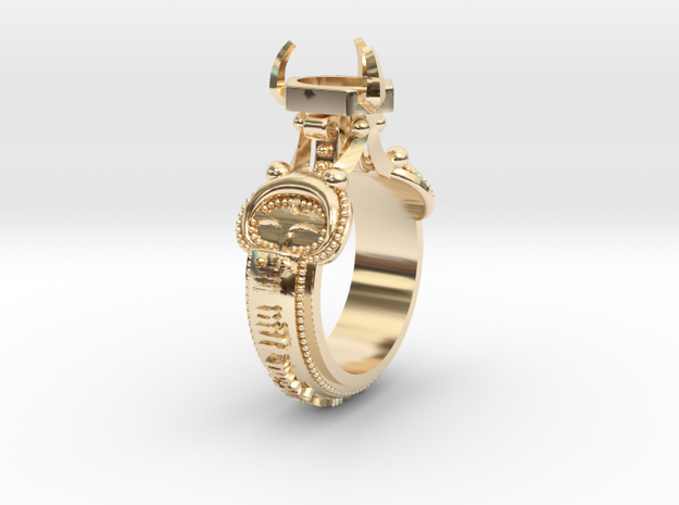 Ring Lindesberg in 14k Gold Plated Brass: 5.5 / 50.25