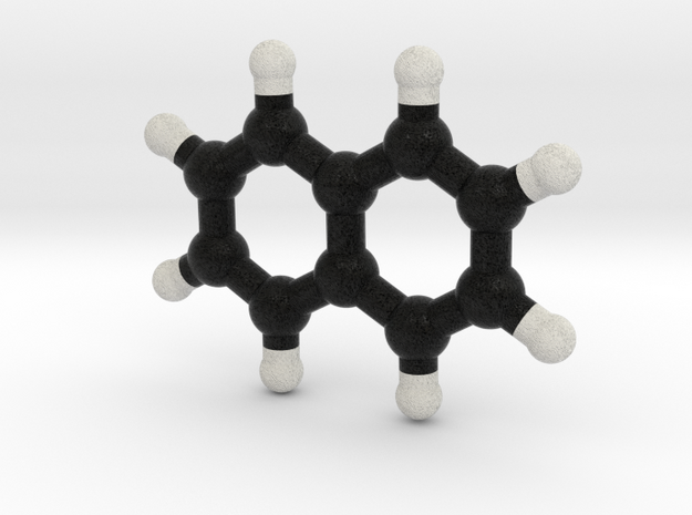 Naphtalene Molecule Model. 3 Sizes. in Full Color Sandstone: 1:10