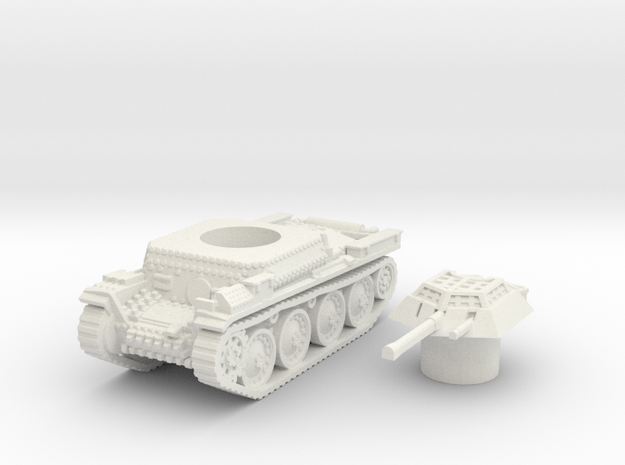 Panzer 38(t) (Czechoslovakia) 1/87 in White Natural Versatile Plastic