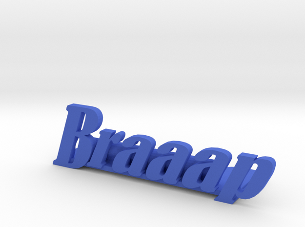 Braaap Picture Holder in Blue Processed Versatile Plastic