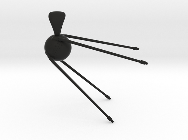 Sputnik 1 Pendant in Black Natural Versatile Plastic