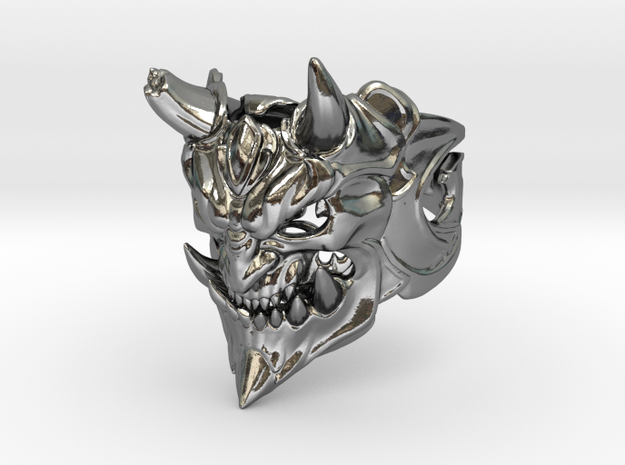 Demon ring in Polished Silver: 1.5 / 40.5