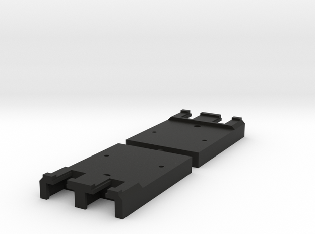 Unijoiner adapter for Peco 009 track "inlay" in Black Natural Versatile Plastic
