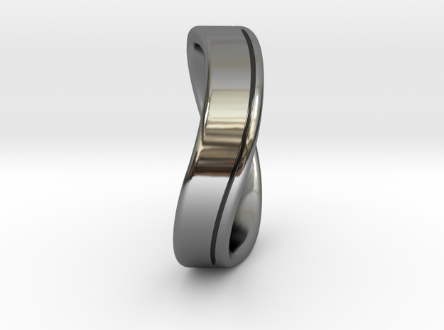 Wedding Ring INFINITY. Comfort fit. Size 13