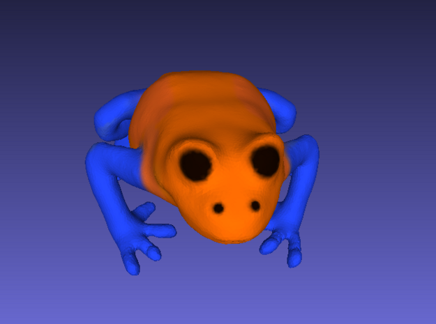 Orange Poison Dart Frog in Full Color Sandstone