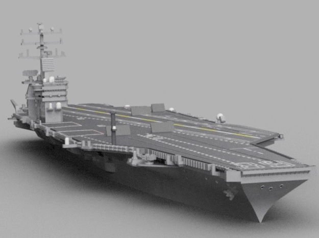 1/1800 USS Nimitz in Tan Fine Detail Plastic