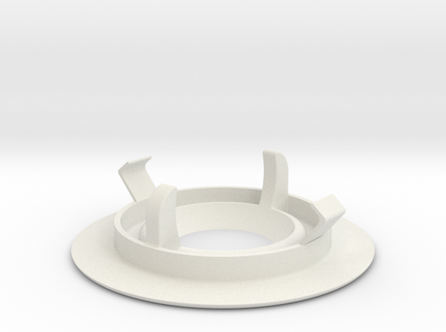 Recessed ceiling mount for Fibaro Motion Sensor in White Natural Versatile Plastic