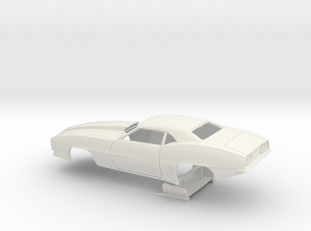 1/16 Pro Mod 69 Camaro in White Natural Versatile Plastic