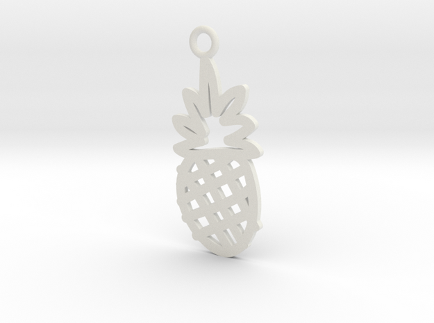 Pineapple Charm! in White Natural Versatile Plastic