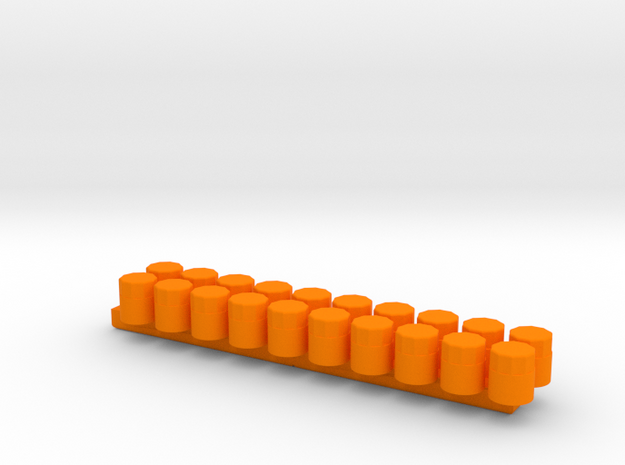 1/24 Scale Oil Filter (20 Pack) in Orange Processed Versatile Plastic