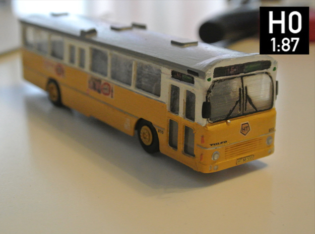 Volvo B10m Bus 2-2-0 H0 Scale in Smooth Fine Detail Plastic