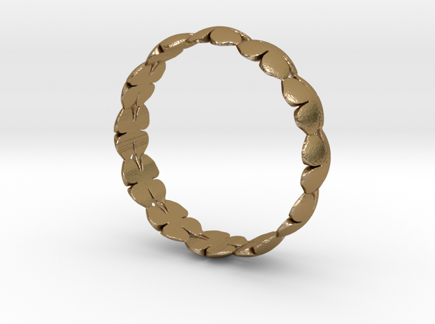 Clover Bracelet Medium in Polished Gold Steel