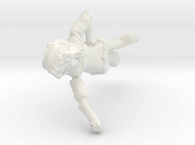 Universe Traveler Mizu - Mizu "Arm Raised" in White Natural Versatile Plastic