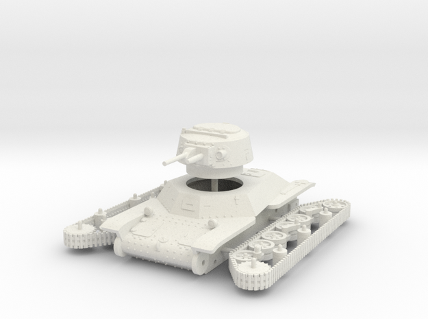 1/56 Type 2 Ke-To light tank in White Natural Versatile Plastic