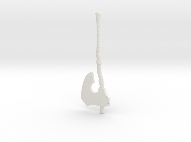 "BotW" Woodcutter's Axe in White Natural Versatile Plastic: 1:12
